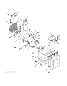 Freezer Controls And Components Diagram and Parts List for ZIBS240PBSS  General Electric Refrigerator