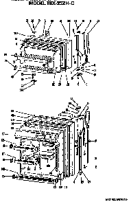 Doors Diagram and Parts List for TBX23ZHC  General Electric Refrigerator