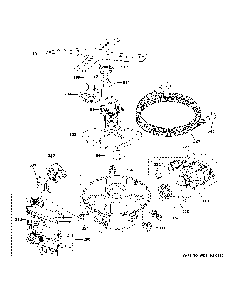 Motor, Sump And Filter Assembly Diagram and Parts List for CDT875P3N6D1  General Electric Dishwasher