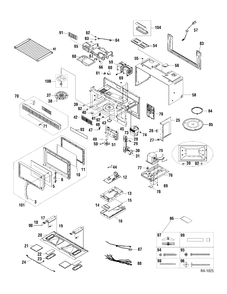 Part Location Diagram of WB2M2432 GE NO LONGER AVAILABLE