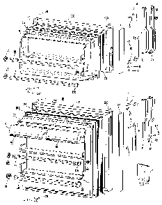 Doors Diagram and Parts List for TBX14SPB  General Electric Refrigerator