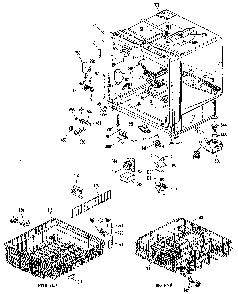 Tub Assembly Diagram and Parts List for 1200L02  General Electric Dishwasher