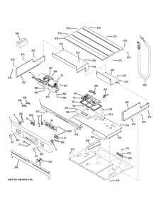 Part Location Diagram of WB27X24645 GE BOARD MACHINE CONTROL