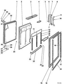 Part Location Diagram of WR1M573 GE NO LONGER AVAILABLE