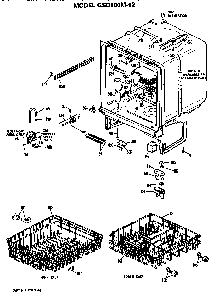 Part Location Diagram of WD21X651 GE TIMER