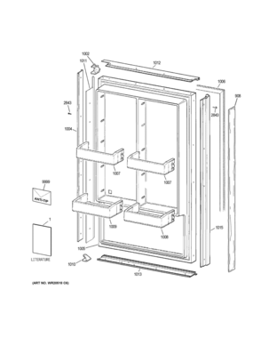 Part Location Diagram of 31-49140 GE PM INSTALL INSTRUCTIONS