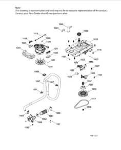 DRIVE COMPONENTS WASHER Diagram and Parts List for GUAP240EM5WW  General Electric Dryer