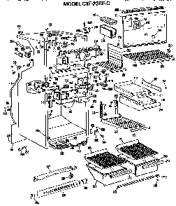 Part Location Diagram of WR60X177 GE Condenser Fan Motor