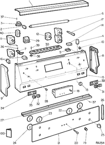 Part Location Diagram of WB2M2182 GE NO LONGER AVAILABLE