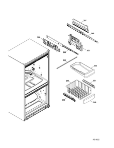 FZ BASKETS Diagram and Parts List for GDR20DTEARBB  General Electric Refrigerator