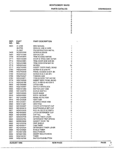 Dishwasher Page 2 Diagram and Parts List for SIG1482A68BA  General Electric Dishwasher