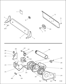CONTROLS-DRIVE Diagram and Parts List for GCMX100GM0WW  General Electric Dryer