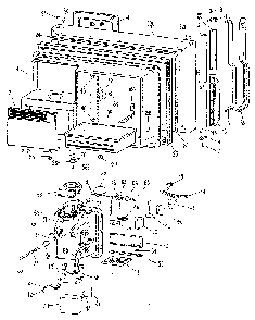 Freezer Door Diagram and Parts List for TBX25RLG  General Electric Refrigerator