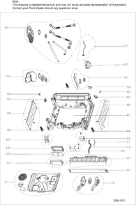 BODY PARTS 2 Diagram and Parts List for PDT660SSF1SS  General Electric Dishwasher