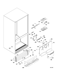FZ SECTION Diagram and Parts List for GBSC0HBXAEWW  General Electric Refrigerator