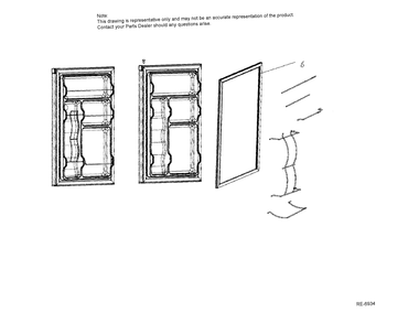 DOOR Diagram and Parts List for C978-9554200  General Electric Refrigerator