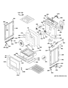 Part Location Diagram of WB18X40806 GE HARNESS MAIN