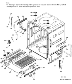 BODY PARTS 2 Diagram and Parts List for ZDT870SSF5SS  General Electric Dishwasher