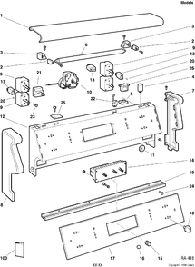 Part Location Diagram of WB17M148 GE FUSE HOLDER 2 TERMINAL
