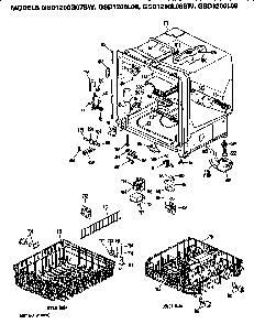 Part Location Diagram of WD28X297 GE SHELF CUP