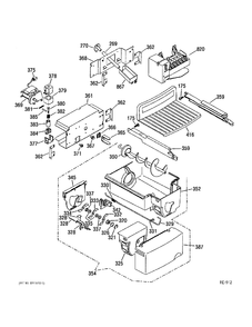 ICE MAKER KIT Diagram and Parts List for PSI23SGMBKBS  General Electric Refrigerator
