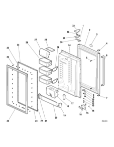 Part Location Diagram of WG03A01592 GE NAMEPLATE