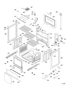 BODY PARTS Diagram and Parts List for JCBP63SP1SS  General Electric Range
