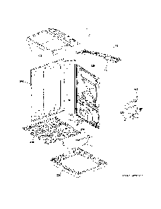 Cabinet And Top Panel Diagram and Parts List for GTD75GCPL1DG  General Electric Dryer