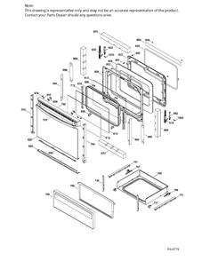 Part Location Diagram of WS01A02670 GE WINDOW SPACER Assembly