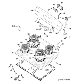 Part Location Diagram of WB07X21378 GE OVERLAY T09