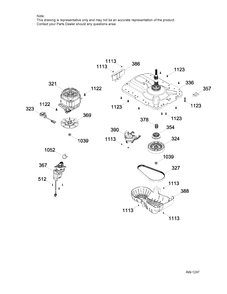 PUMP & DRIVE COMPONENTS Diagram and Parts List for GTW485BMK0WS  General Electric Washer