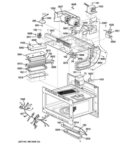 Insulator Parts Diagram and Parts List for CSB9120SJ2SS  General Electric Microwave