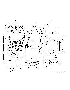 Front Panel And Door Diagram and Parts List for PTD60GBSR1WS  General Electric Dryer