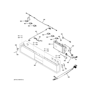 Contrl Panel Diagram and Parts List for ZHP365ETV2SS  General Electric Wall Oven