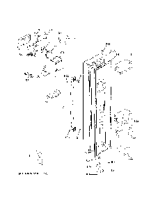 Freezer Door Diagram and Parts List for GSE25GGPFCBB  General Electric Refrigerator