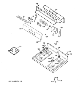 Part Location Diagram of WB36X22889 GE TRIM CONTROL