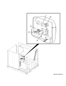 Control Parts Diagram and Parts List for NP14G24S07203  General Electric Air Conditioner