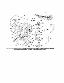 Body Diagram and Parts List for 91147699100  Kenmore Microwave