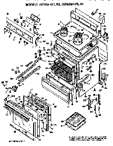 Part Location Diagram of WB7X7081 GE DISCONTINUED