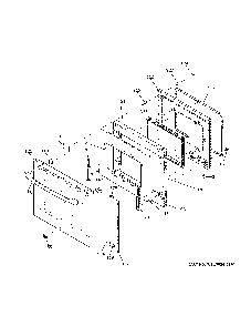 Door Diagram and Parts List for JS760SL5SS  General Electric Range