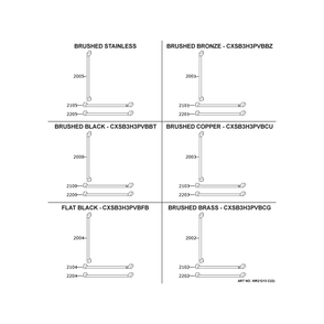 Cafe Customization Diagram and Parts List for CIC36LP2VDS1  General Electric Refrigerator