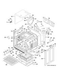 BODY PARTS Diagram and Parts List for JGB720SEJ3SS  General Electric Range