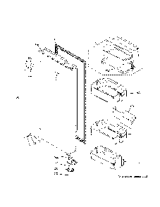 Fresh food door - rh Diagram and Parts List for ZWE23ESHRSS  General Electric Refrigerator