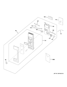 CONTROL PARTS Diagram and Parts List for CVM9215SL1SS  General Electric Range