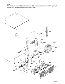 SEAL SYSTEM & MOTHERBOARD Diagram and Parts List for GNE21DGKAKWW  General Electric Refrigerator