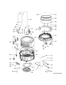 Part Location Diagram of WH21X26312 GE Rotor