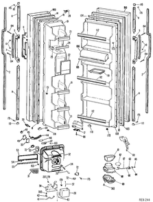 Part Location Diagram of WR2X7965 GE DISCONTINUED