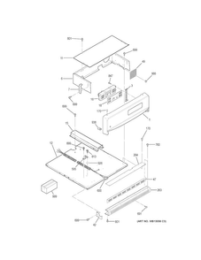 Control Panel Diagram and Parts List for JRS06SK3SS  General Electric Wall Oven