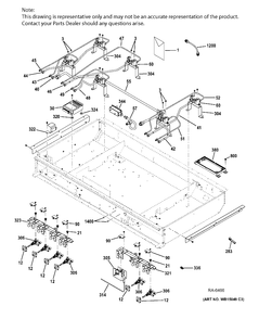GAS & BURNER PARTS Diagram and Parts List for ZGP486NDR4SS  General Electric Range