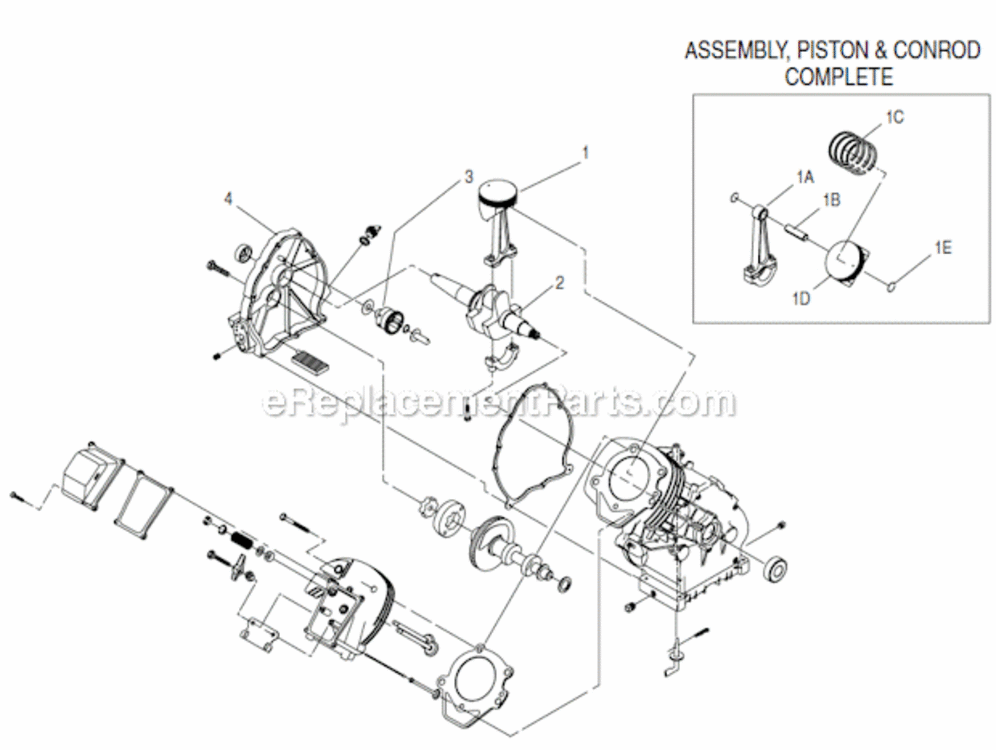 Page B Diagram and Parts List for 0042761  Generac Generator
